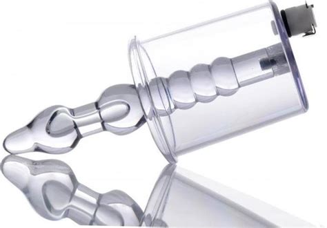 Anal Rosebud Vacuum With Beaded Rod Transparent Butt Plugs Anal Dildos Pumps Bol