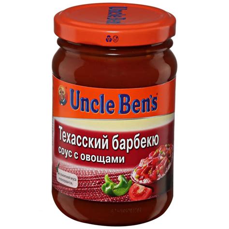 Соус Uncle Ben's Техасский барбекю с овощами 210 г купить по низкой ...