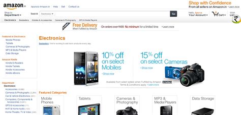 Amazon India Now Offers Mobiles, Tablets, Laptops, Cameras & More ...