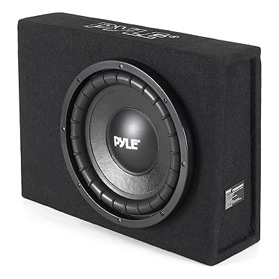 Pyle 12 Inch Subwoofer Box System 600 Watts Powered Slim Bass With A