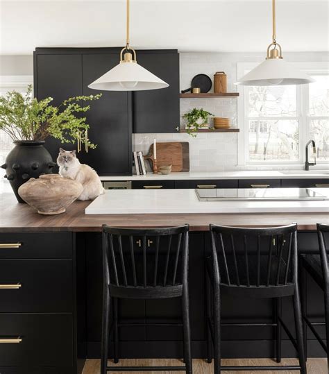 Farmhouse Black Kitchen Cabinets: 53 Fabulous Ideas