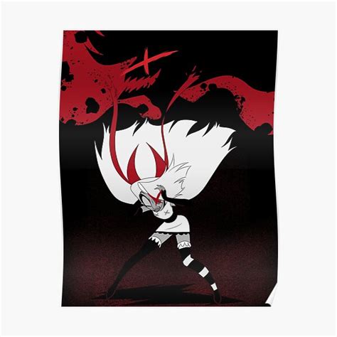 Vaggie Demon Form Poster For Sale By Danmakuman Redbubble