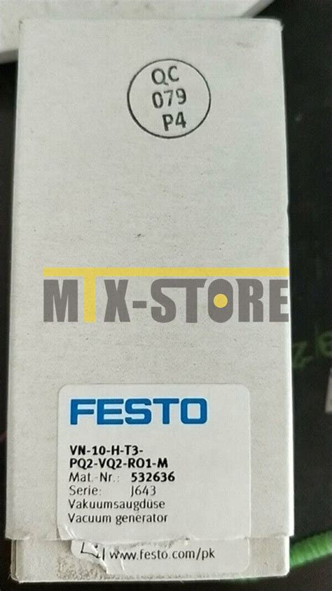 1pcs New Festo Brand New Ones VN 10 H T3 PQ2 VQ2 RO1 M 532636 Vacuum