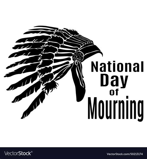 National Day Of Mourning Idea For Poster Banner Vector Image