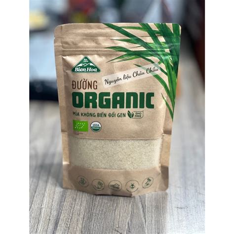 Đường Hữu Cơ ORGANIC Biên Hòa gói 400g - MÀU SẮC TỰ NHIÊN, MÙI VỊ THƠM ...