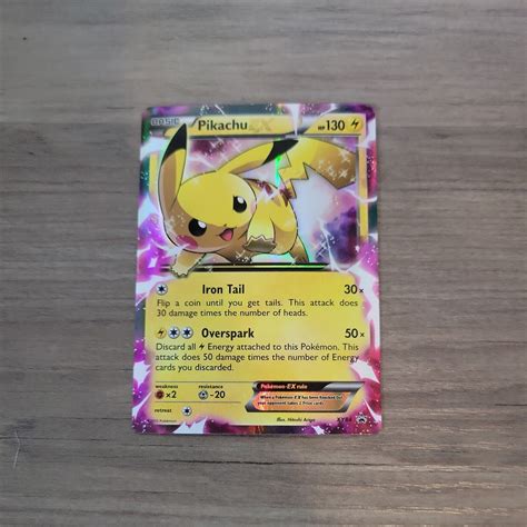 Pikachu EX XY84 Black Star Promo Holo Rare Pokemon Card NM LP Values