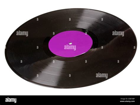 Black Vinyl Record Isolated On White Stock Photo Alamy