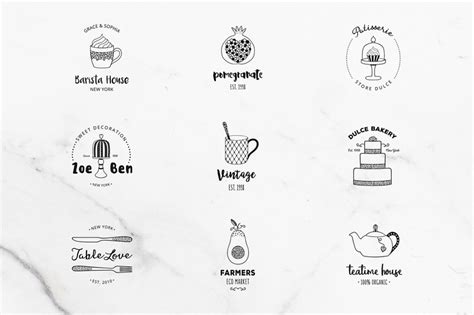 DELICIOUS Premade Logo Set Logo Template - TemplateMonster