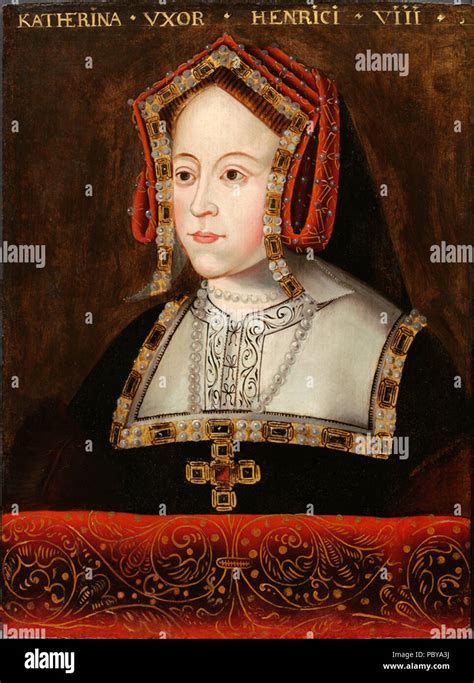 496 Portrait of Katherine of Aragon Stock Photo - Alamy