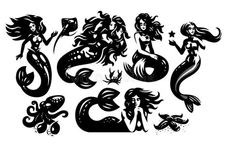 Naked Mermaid Stock Illustrations Naked Mermaid Stock Illustrations Vectors Clipart