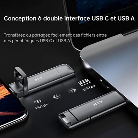 Ssd Externe 1To Disque Portable Ssd Cle Usb 3 2 Gen 2 Jusqu À 550 Mo S