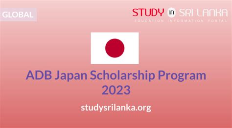 Adb Japan Scholarship Program 2023