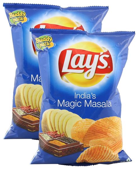 Amazon Lays Potato Chips India S Magic Masala 52 Grams 1 83 Oz