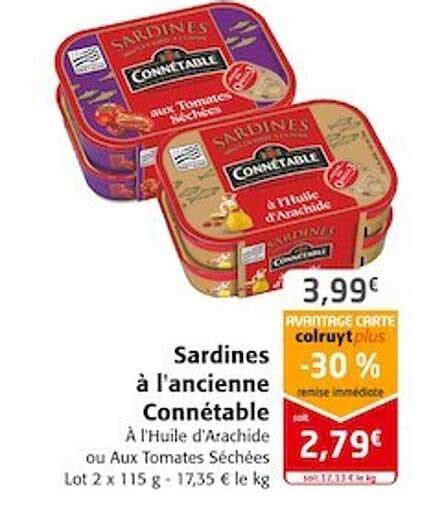 Promo Sardines à L ancienne Connétable chez Colruyt iCatalogue fr