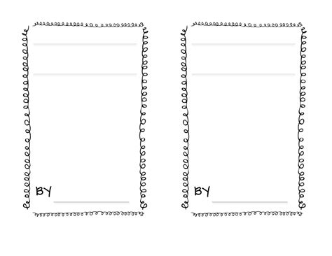 Editable Printable Book Template Go To File New