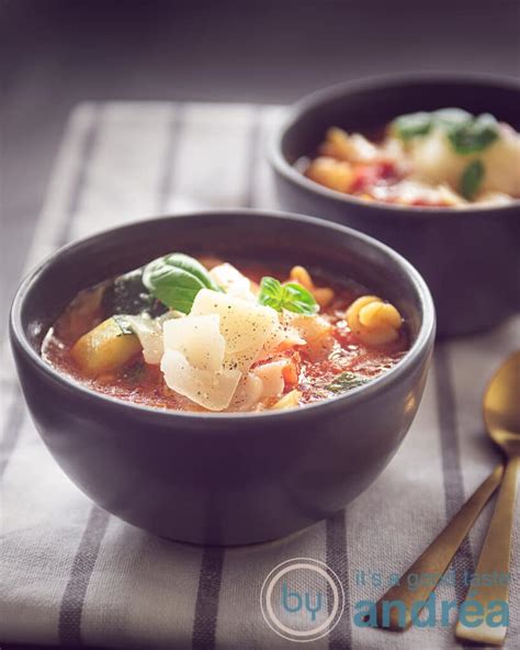 Gevulde Minestrone Soep Met Pasta By Andrea Janssen