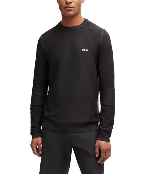 Hugo Boss Men S Regular Fit Crew Neck Sweater Macy S