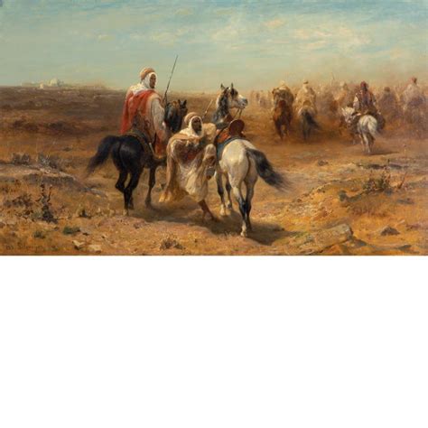 Christian Adolph Schreyer Arab Horsemen Mutualart