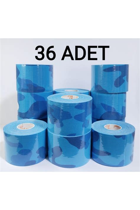 BiaTape Bia Tape Kinesio 5 cm X 5 m Camoflaj Rengi Sporcu Ağrı Bandı