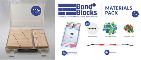 Bond Blocks Core Kit - Classroom Add-on (12 Block Sets + 3 Material ...