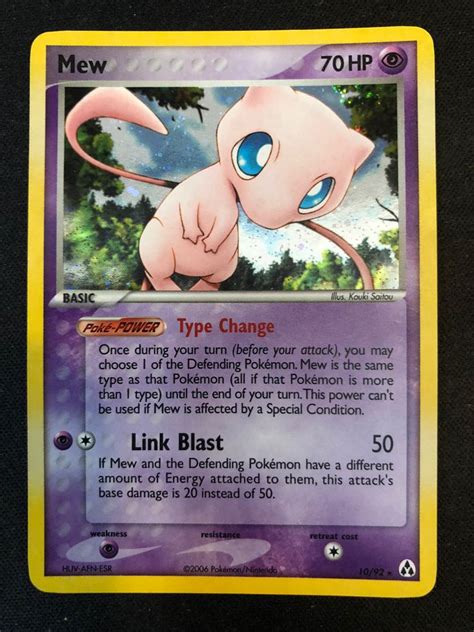 Mew 10 92 Holo Rare Ex Legend Maker Singles Pokemon Cards TCG