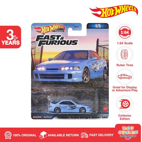 Hot Wheels Premium Fast Furious Custom Acura Integra Sedan GSR
