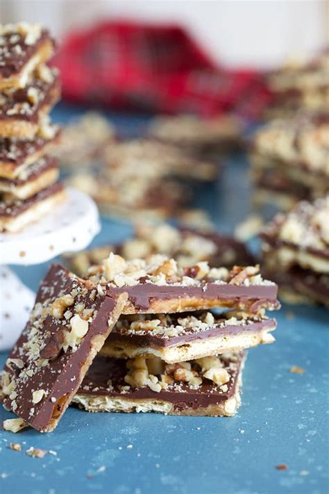 Insanely Easy Saltine Cracker Toffee Recipe The Suburban Soapbox