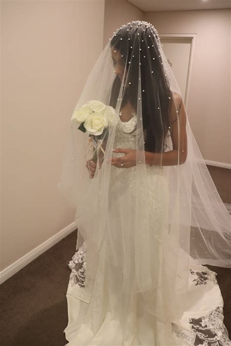 Pin On Pearl Wedding Veils