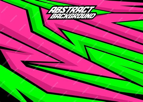 Premium Vector Racing Background Abstract Stripes With Greenhot