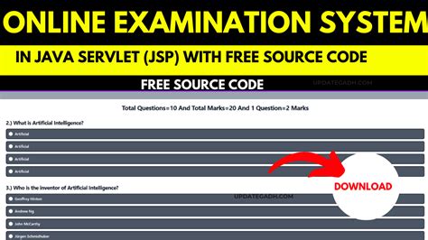 Online Examination System Project In Java Servlet JSP With Free