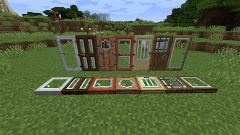 Modern Glass Doors Mods Minecraft