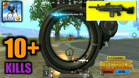 M249 Is KING Of WIPE OUT SQUADS PUBG MOBILE LITE SOLO VS SQUAD GAMEPLAY