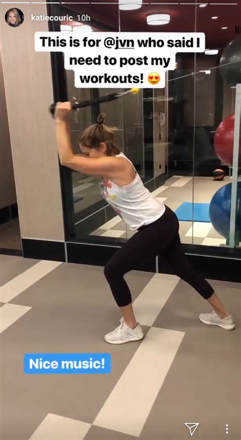 Katie Couric, 61, Shows off Toned Arms in Instagram Workout Video