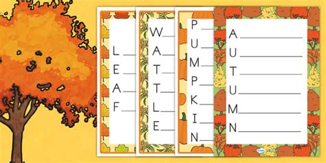 Autumn Acrostic Poem | Primary Resources - Twinkl