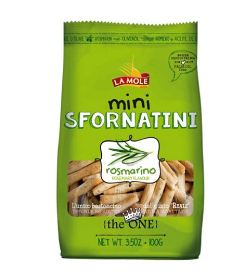 Mini Sfornatini Romarin Et Huile D Olive La Mole 100 G La Belle