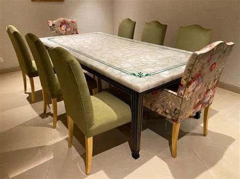 8 Seater Marble Top Dining Table Set At Rs 550000 Set Marble Dining