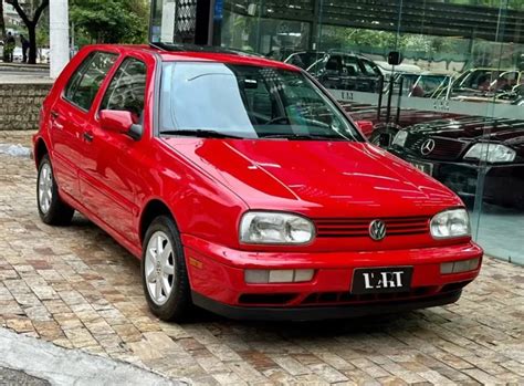 Volkswagen Golf Glx Portas Vermelho Mundo Automotivo