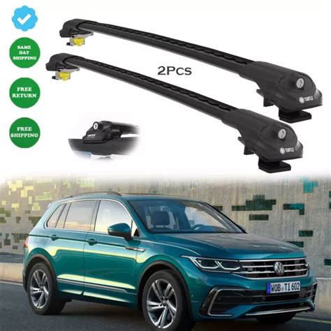 POUR VOLKSWAGEN TIGUAN 2016 2023 Barres Transversales Noires Barres De