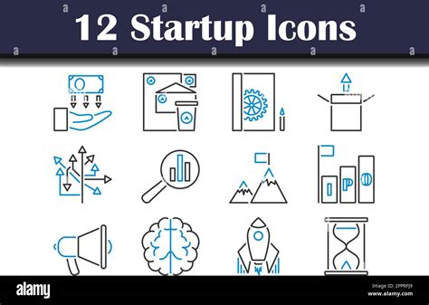 Startup Icon Set Stock Vector Image And Art Alamy