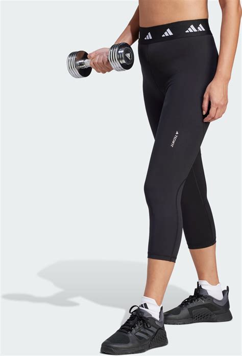 Adidas Woman Techfit Capri Leggings Black White Ia7158 Ab 16 44