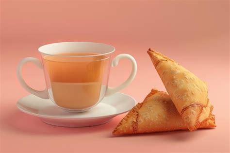 Premium Photo Masala Chai And Samosa A Cup Of Fragrant Masala Chai