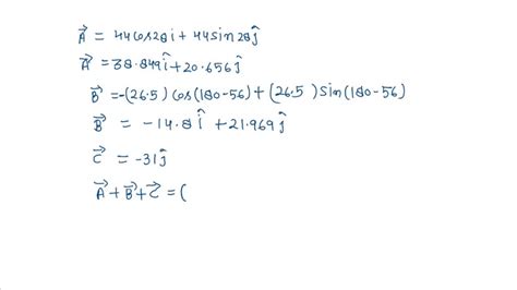 Solved Three Vectors Are Shown In The Figure Their Magnitudes Are