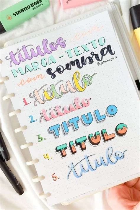 Lettering Ideas Bullet Journal Titles | Hot Sex Picture