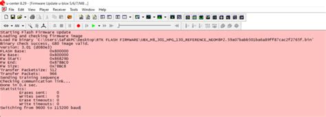 Can Not Flashing Firmware On Here Rtk Module