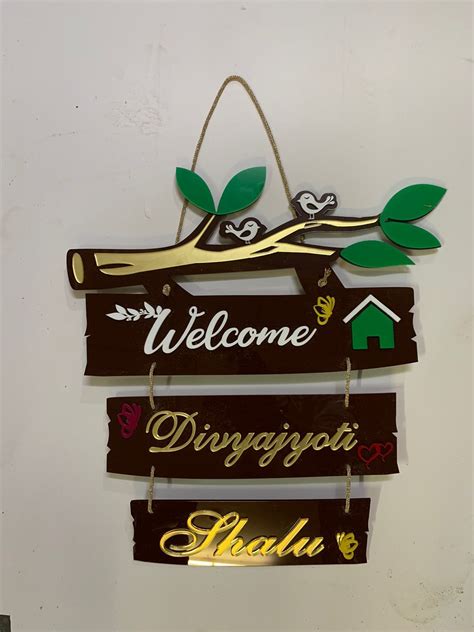 Acrylic Name Plate Design Ideas For Your Home Name Board, 45% OFF