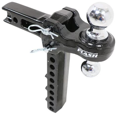 Flash Strong Solid Steel 2 Ball Mount 2 Hitch 10 Drop 11 Rise