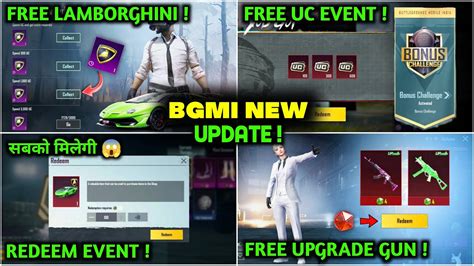 Bgmi New Update 😍 Free 1000uc Event In Bgmi Bgmi Next Bonus Challenge