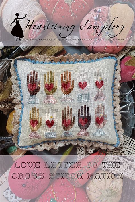 Counted Cross Stitch Pattern Love Letter Cross Stitch Nation Heart