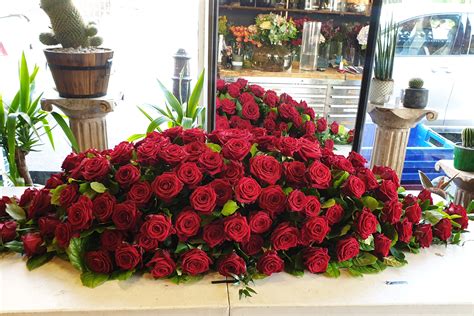 Red Rose Casket Spray | Farima Perry Florals & Events