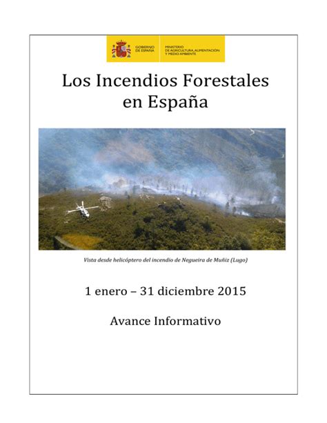 Los Incendios Forestales En España